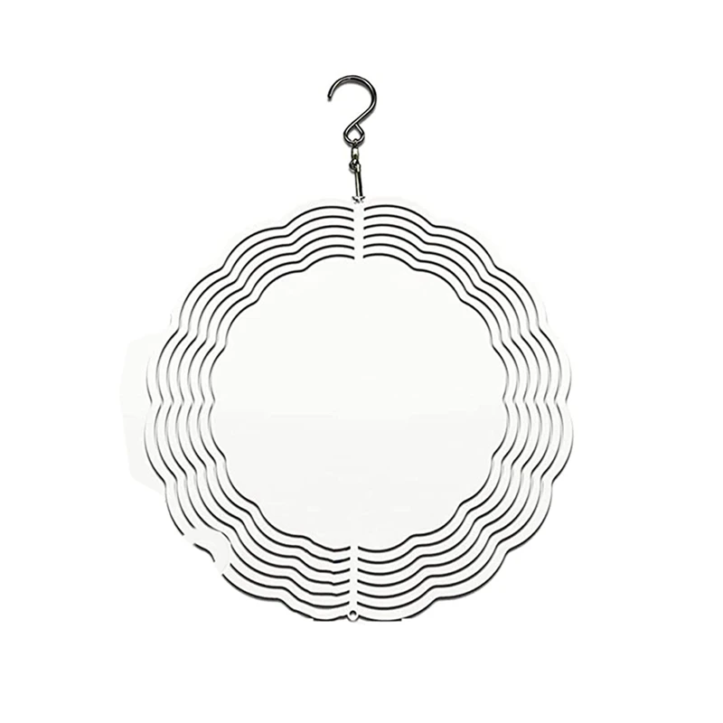 

8-дюймовый сублимационный Спиннер, заготовки, 3D Спиннеры, подвесной Спиннер для помещений, улицы, украшение сада