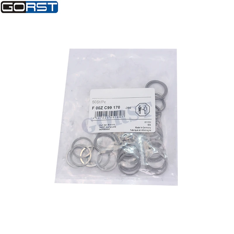 

50 Pcs Injector Seal Ring F00ZC99170 for Bosch Car Auto Part Gasket