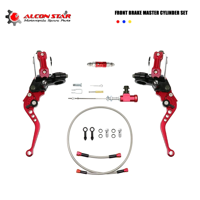 

Alconstar-22mm Motorcycle Brake Pump Lever Handle Hydraulic clutch Pump Master Cylinder Racing Hose For Racing Dirt Bike Sport