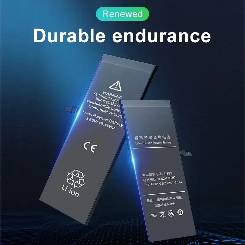 Battery For  iPhone 6 6S 5 5S SE 6P 6SP 7 7Plus 8 8Plus X XR XS 11 SE2 4 4G 4S Pro MAX Replacement Batteria + Free Tools - Image 2