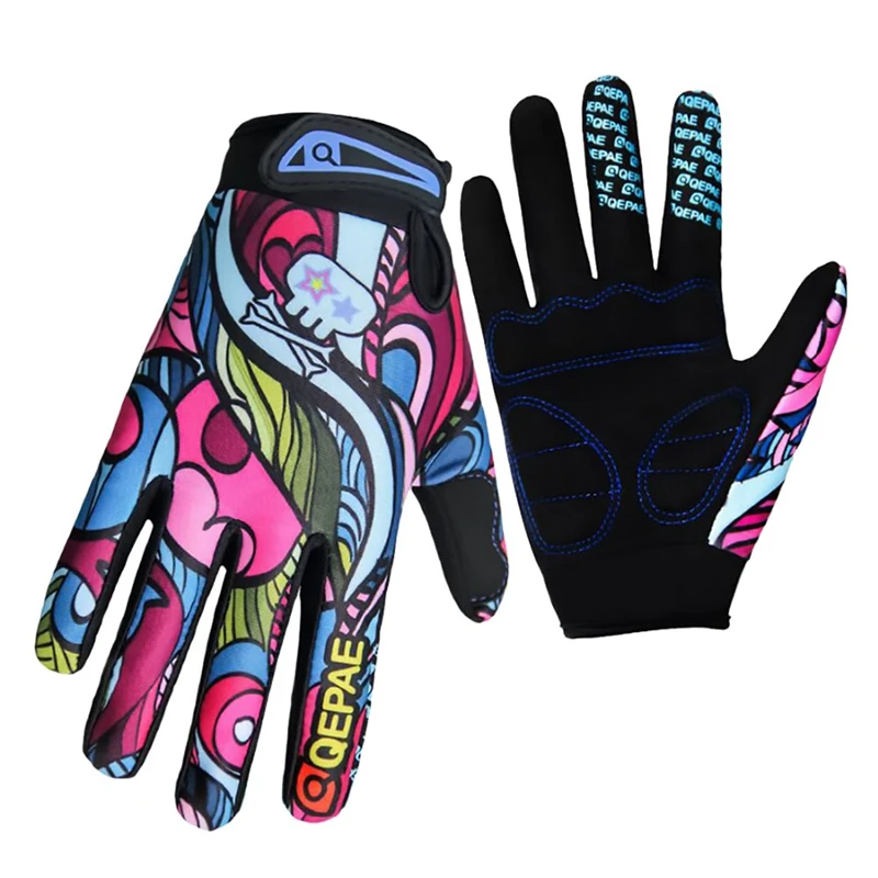 MTB Cycling Gloves Men Women Full Finger Bicycle Touch Screen Shockproof Motorcycle Mitten Winter Warm Bike Outdoor Sport Gloves 2