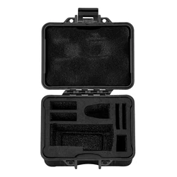 Waterproof Hard Case for Action Camera Accessories - Portable Protective Storage Suitcase (Black)