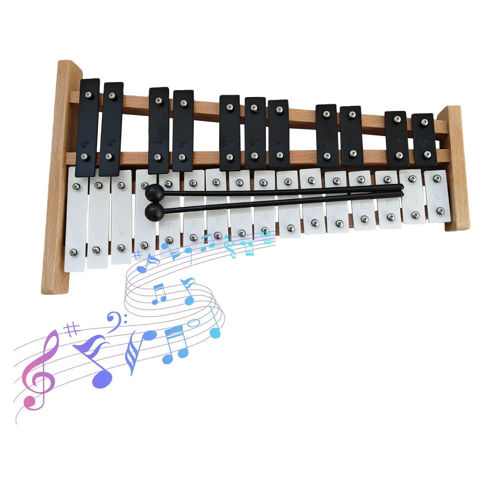 27 Notes Glockenspiel Xylophone 27 Key for Family Sessions Outside Event