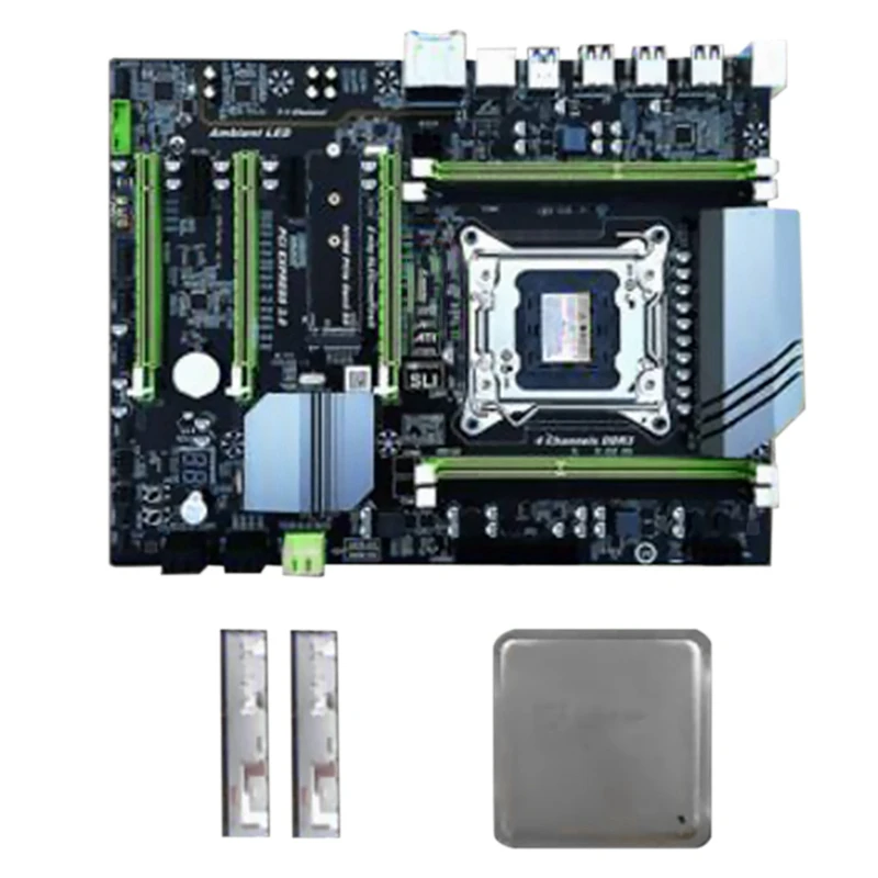 X79 Turbo Motherboard LGA2011 ATX Combos E5 2620 CPU 2Pcs x 8GB 16GB