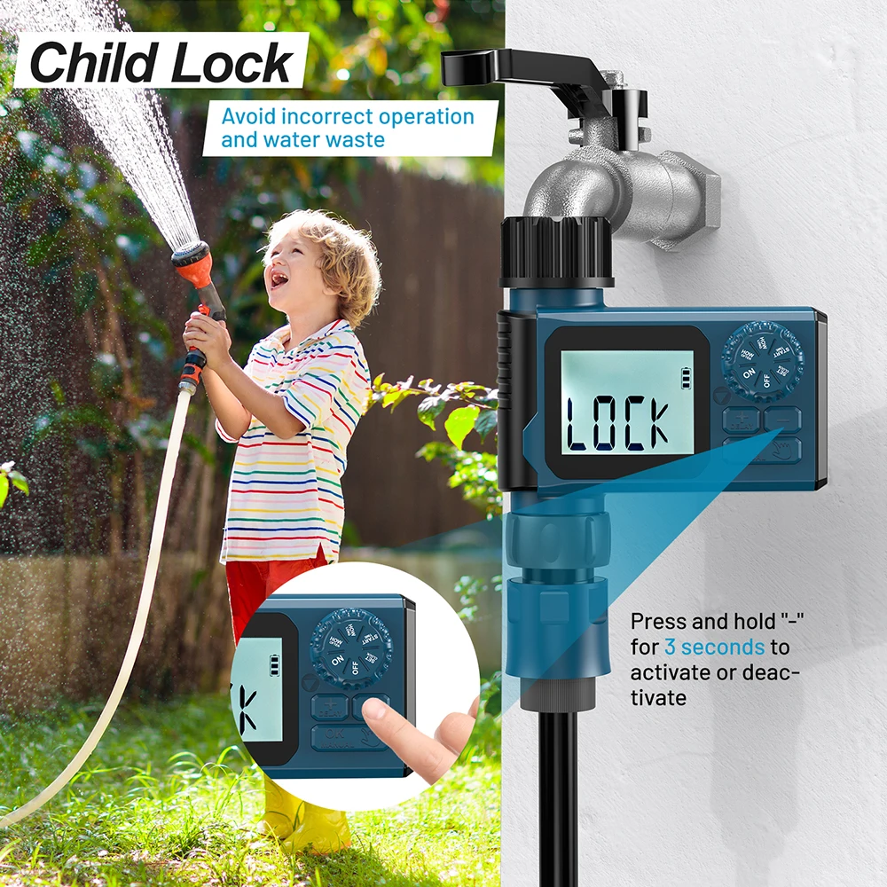 Automatic Sprinkler Timer Intelligent Irrigation Programmer Equipment Waterproof Digital Irrigation Timer for Lawns Yard 2