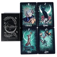 Witch'S Familiar Runic Oracle 24 Card Indie Tarot Deck Runes Rune Cards Animal Oracle Animal Tarot Cards Viking Runes 1