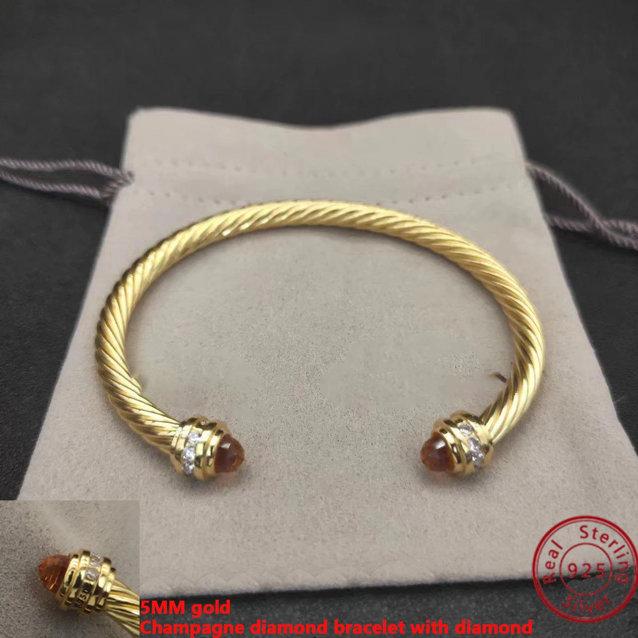 

Новое поступление 2024, Серебряный женский браслет DY вечерние, подарок