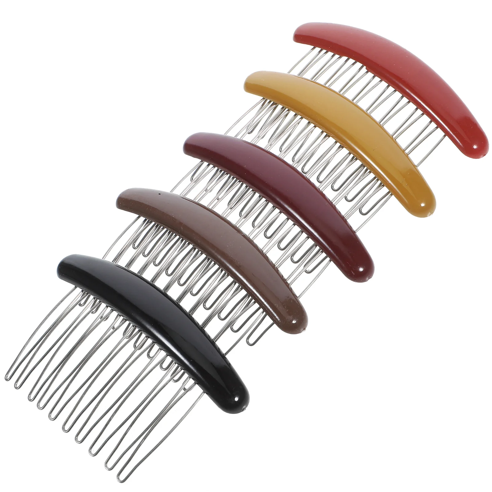 

5pcs Women Hair Side Combs French Twist Hair Combs Decorative Hair Accessories Girls Hairpin