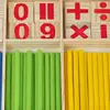Kids Wooden Math Toys for Children Montessori Educational Learning Number Counting Sticks Kindergarten Mathematics Teaching Aids 3
