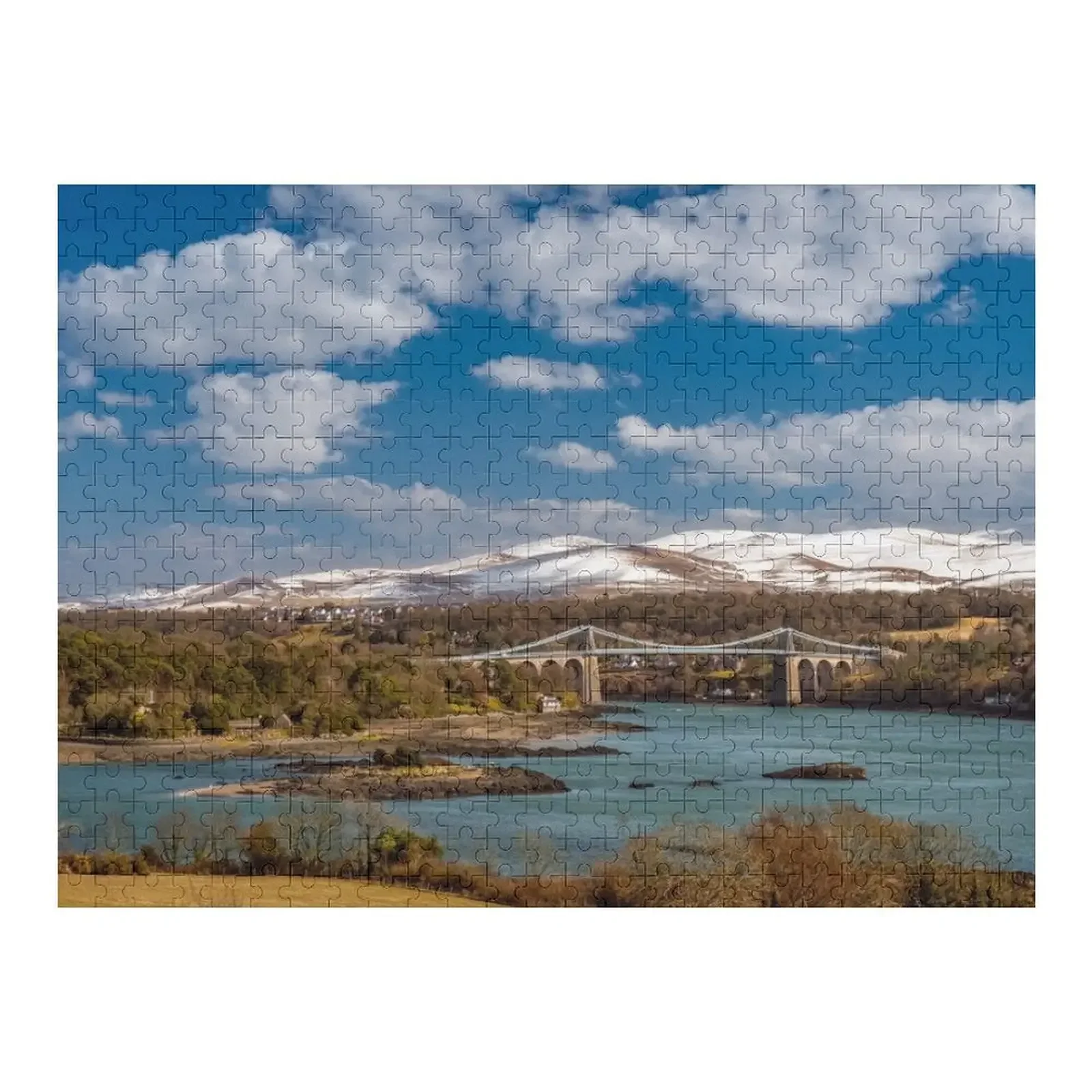 

Menai Bridge Snowdon Anglesey Jigsaw Puzzle Jigsaw For Kids Personalized Photo Gift Adult Wooden Custom Photo Puzzle