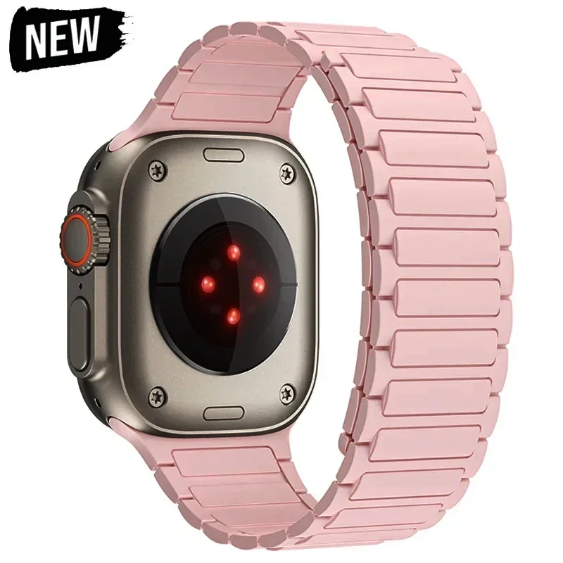 Premium Magnetic Silicone Loop for Apple Watch Bands - Versatile and Stylish Strap Replacement