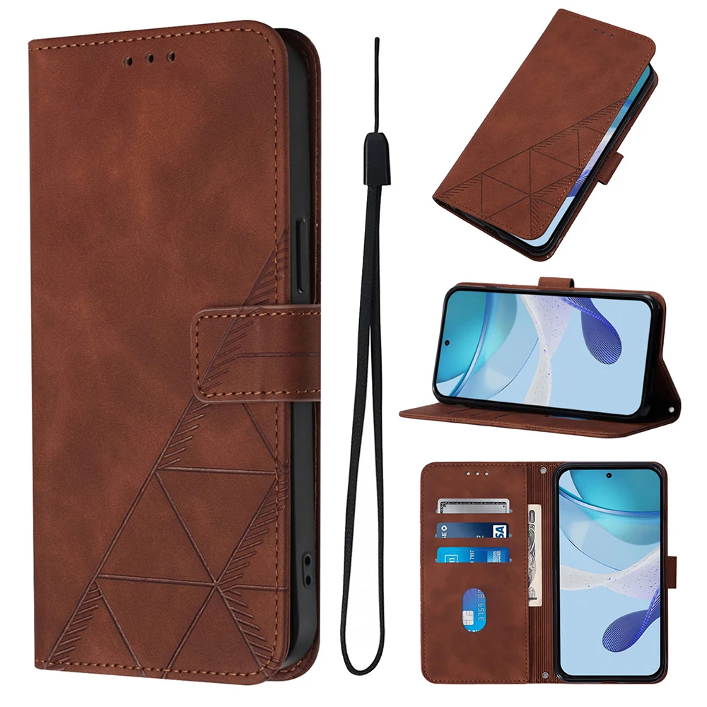 Leather Flip Phone Wallet Case and Cover