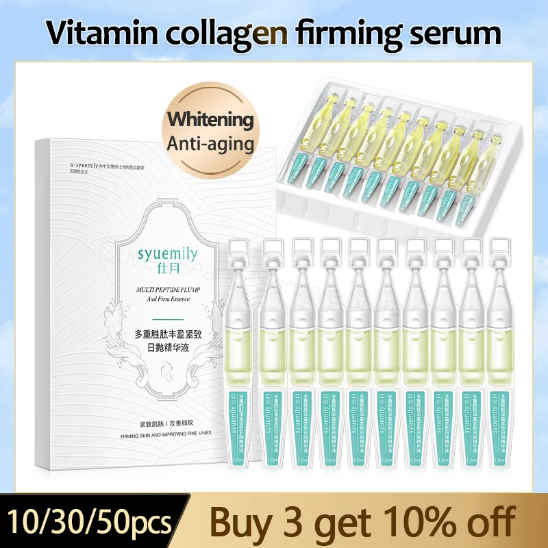 Vitamin Moisturizing Repairing Serum Nicotinamide Whitening Brightening Essence Collagen Anti Aging Wrinkle Korean Skin Care lot 30ml collagen boost serum anti aging dark spot remover whitening care anti wrinkle cream brightening face firming wholesale