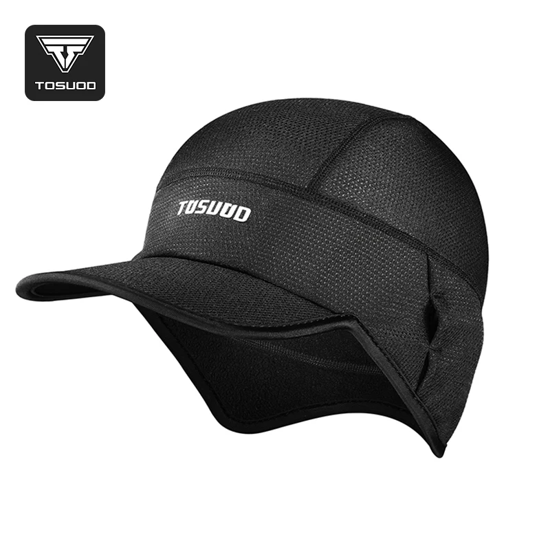 TOSUOD Windproof Fleece Cycling Cap Winter Warm Hat for Outdoor Sports