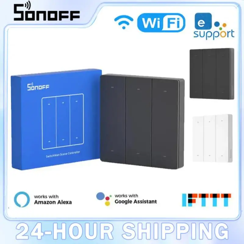 

SONOFF R5 SwitchMan контроллер сцены 6-кнопочный умный переключатель на батарейках EWeLink-дистанционный переключатель с поддержкой Alexa Google Home