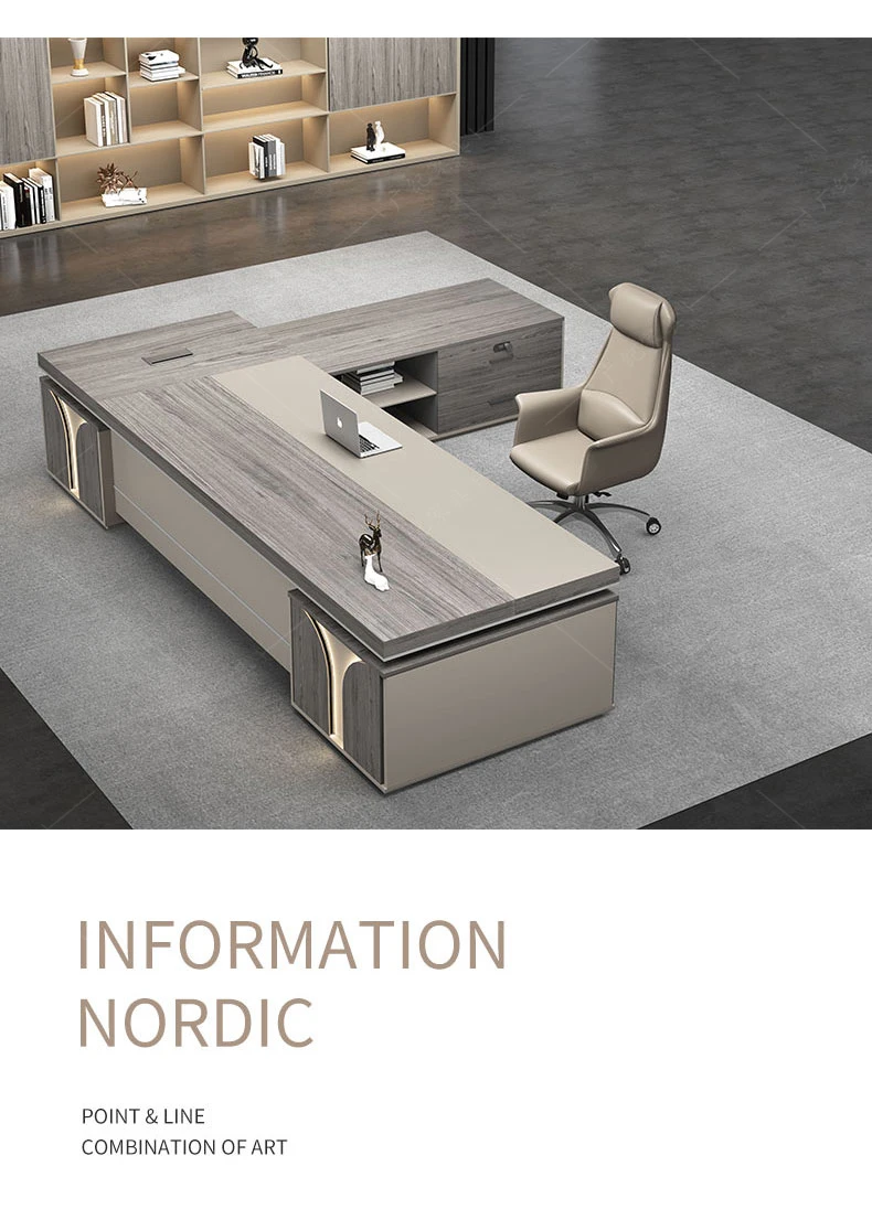 Description Picture 4 of itemLuxury Desktop Office Desks Drawers Writing Reception Standing Office Desks Workstation Scrivania Pieghevole Office Furniture