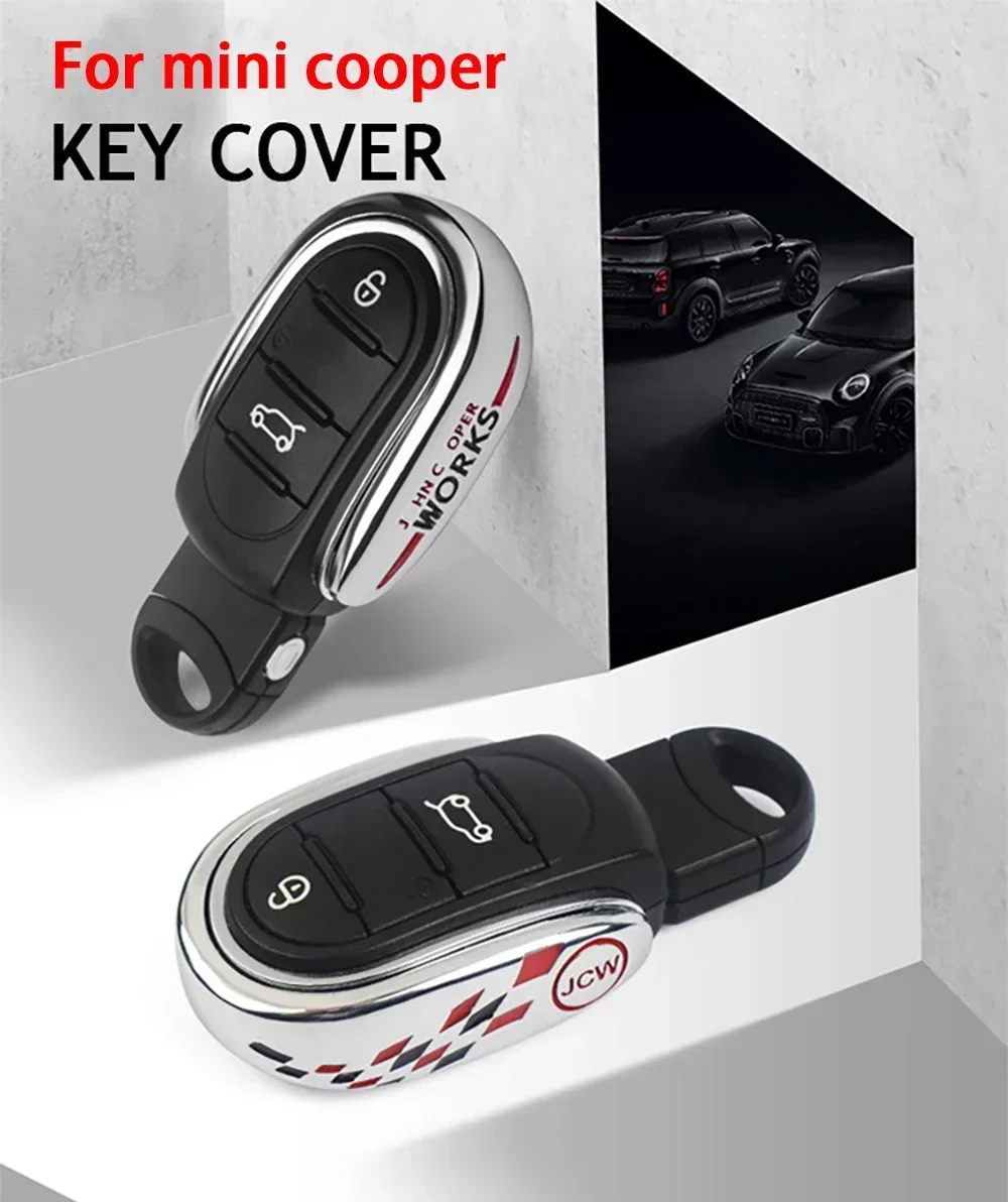 Hochwertige Schlüsselhülle aus Legierungsmaterial für Mini Cooper Zubehör Schlüsselabdeckung Schlüsselgehäuse für Mini Cooper F55 F56 F57 F54 F60 – Detail 1