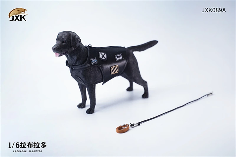 JXK 1/6 Labrador Retriever Animal Model Cute Dog Figure Toy Adult