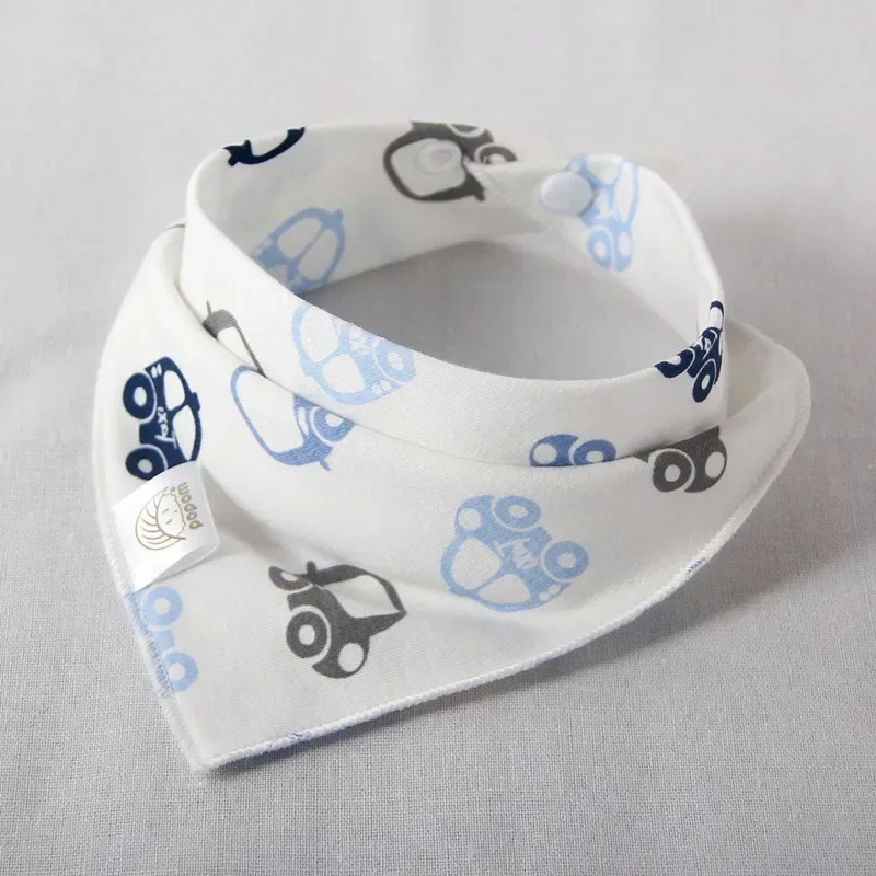 Baby Bib Cotton Bib Set Cotton Bib Baby bibs triangle double layers cotton baberos Cartoon Character Animal Print baby bandana bibs dribble