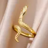 88059-b1f625.jpg Bagues serpent en acier inoxydable plaqué or 316L pour femmes et hommes, anneau ouvert et réglable, bijoux esthétiques gothiques Vintage