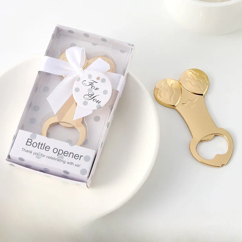 Alloy Funny Penis Beer Opener Bridal Shower Wedding Drink Lid Remover Bottle Openers Hen Night Favor Bachelorette Party Gifts bottle opener