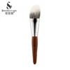 Shoushoulang Professional Handmade Make Up Brush GY102 Angled Stippling Contour Brush Saikoho Goat Hair Rosewood Makeup Brush 1