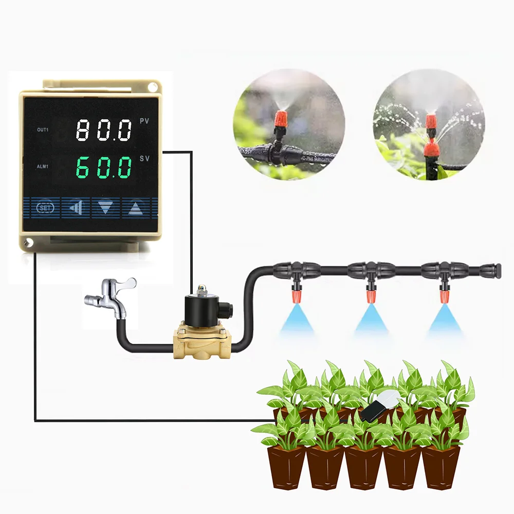 PlantLeafsurfaceMoistureController0100GreenhouseDripIrrigationControllerMeasureCrop