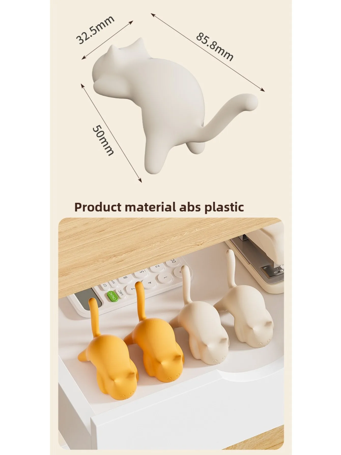 1pc Schreibtisch Büro Haken Schultasche Haken Multifunktionale Tasche Aufhänger Für Tischkante Ohne Bohren – Detail 2