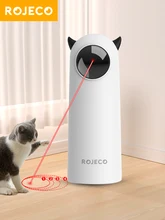  ROJECO Automatic Cat Toys Interactive Smart Teasing Pet LED Laser Indoor Cat Toy Accessories Handheld Electronic Cat Toy For Dog 