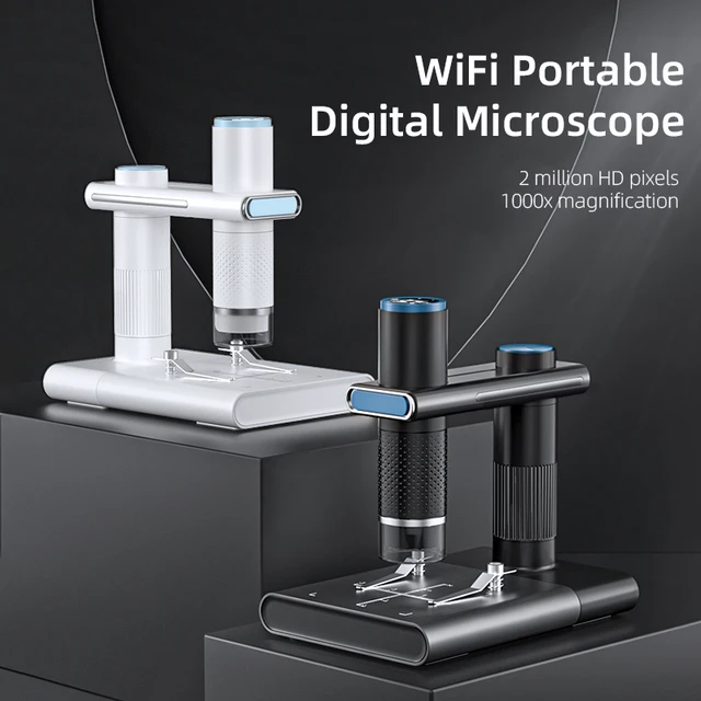 Microscope numérique sans fil, grossissement 50X-1000X, microscope