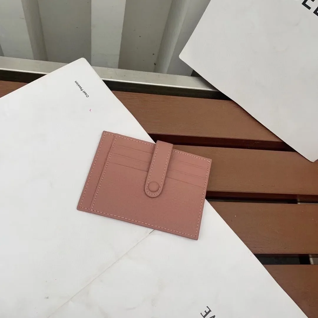 여성용 진짜 가죽 컴팩트 카드홀더, 초박형 미니 지갑, 심플한 탑 레이어 암소 가죽 카드 클립, 원피스 ID 홀더