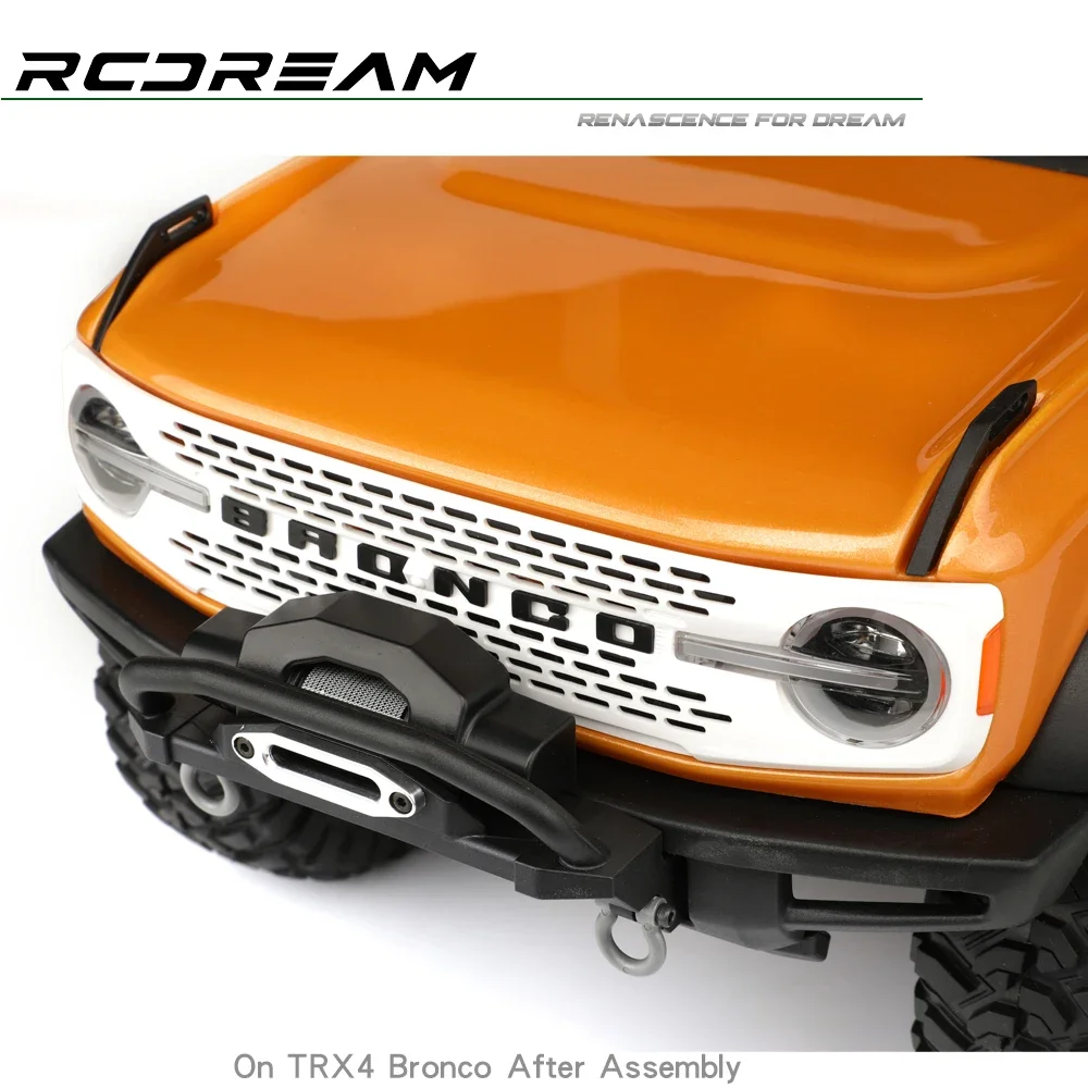 RCDream Front Grille Mask #A For TRAXXAS TRX4 New Bronco Body Upgrade Option parts #B6A1-W B6A1-B