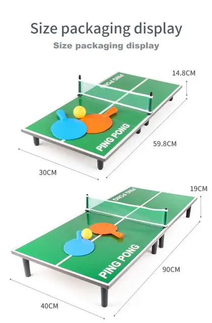 Casa de entretenimento ping pong mesa papel dobrável família interior  crianças simples mini mesa tênis mesa crianças móveis - AliExpress