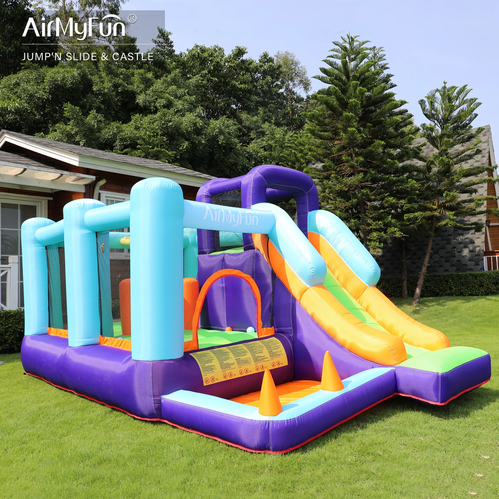 

Top selling large bouncer jumper kids ring toss outdoor backyard commercial bounce castle inflatable bouncy house