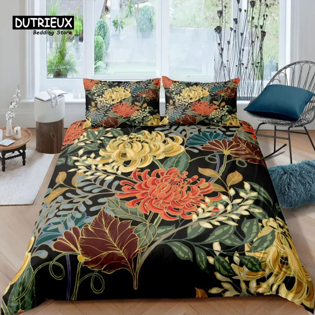 

Home Living Luxury 3d Vintage Flowers Bedding Set Duvet Cover Pillowcase Kids Bedding Set Queen and King EU/US/AU/UK Size