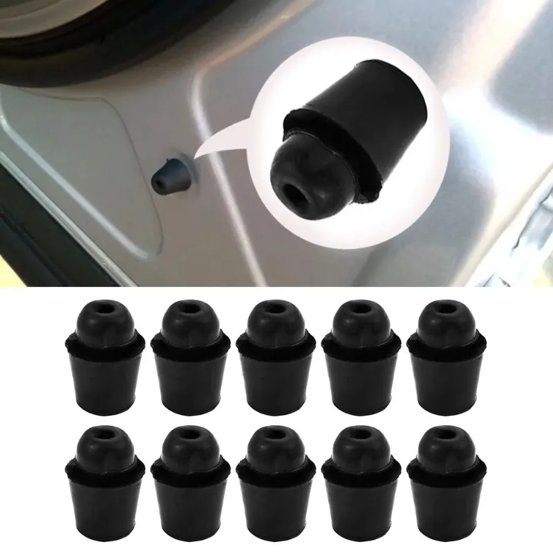 Set of 10 Black Rubber Car Bumper Door Protectors