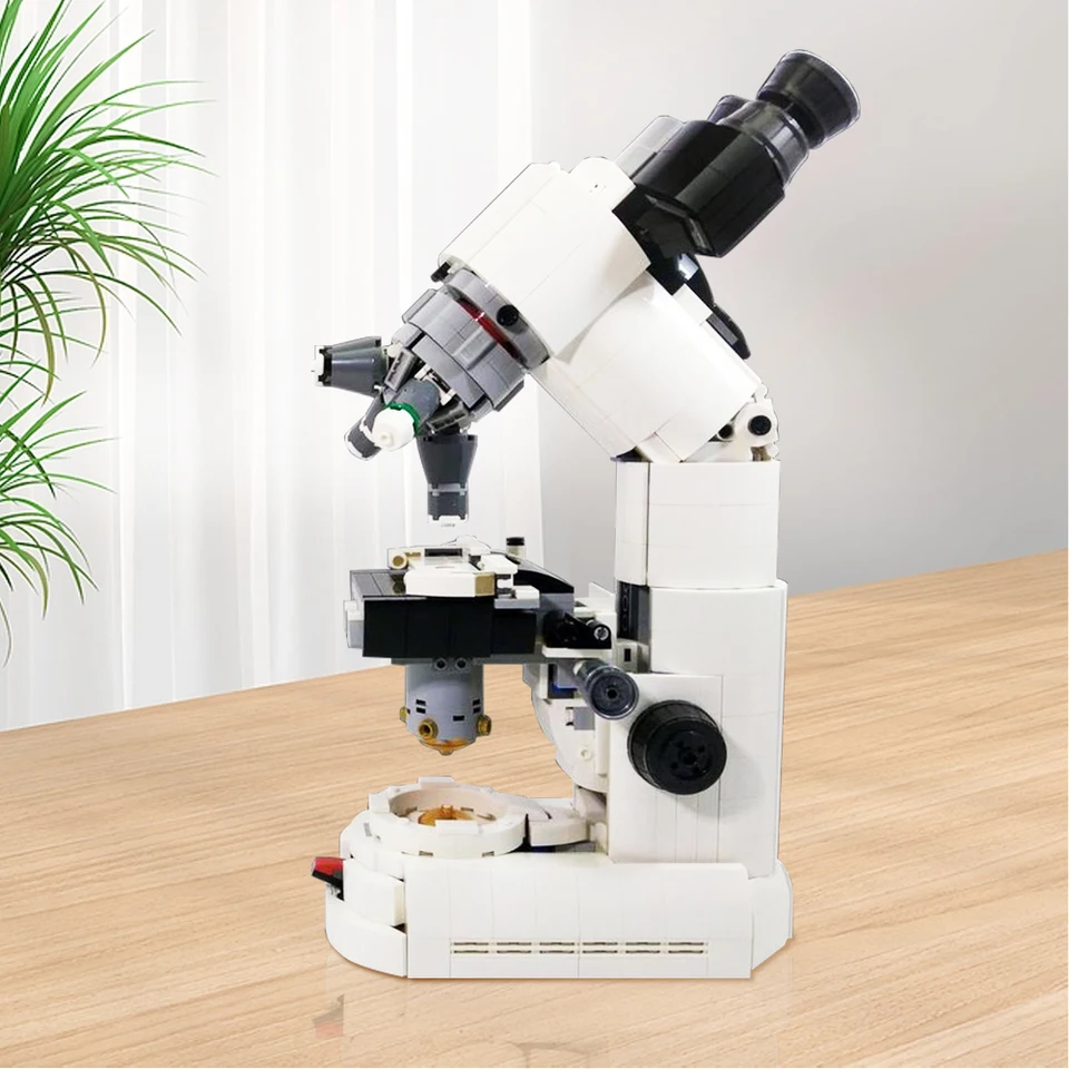 MOC Compound Microscope Model Building Block Set Educational Toy Scientific  Researches Experimental Microscope For Gift - AliExpress, image size:960x960