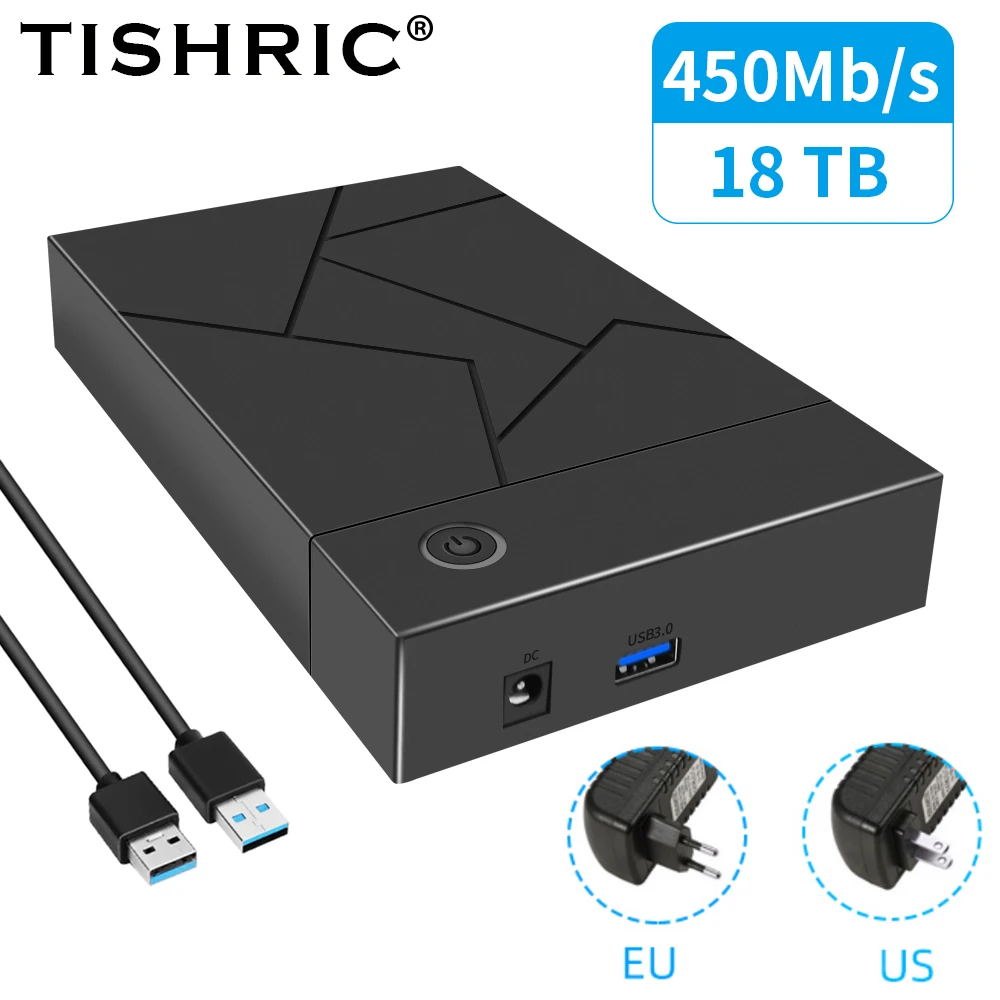 TISHRIC 3.5 ġ USB 3.0 SATA Ʈ SATA ϵ ̺ ̽, SSD ϵ ̺ Ŭ,  ָ Ʈ ϵ ũ ڽ HDD ̽