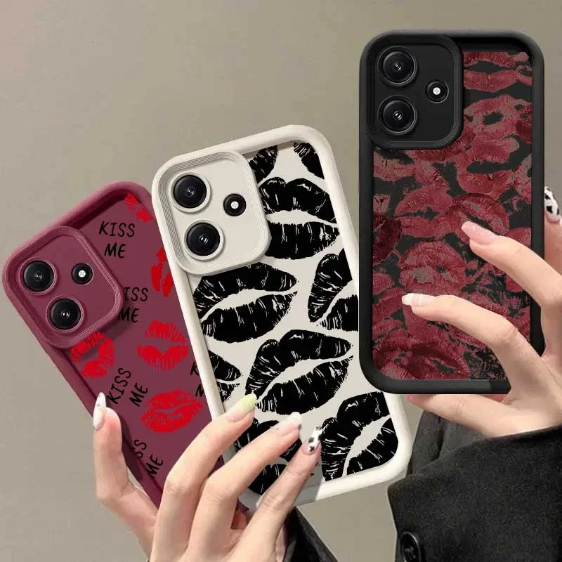 Lip Print Silicone Phone Case Cover