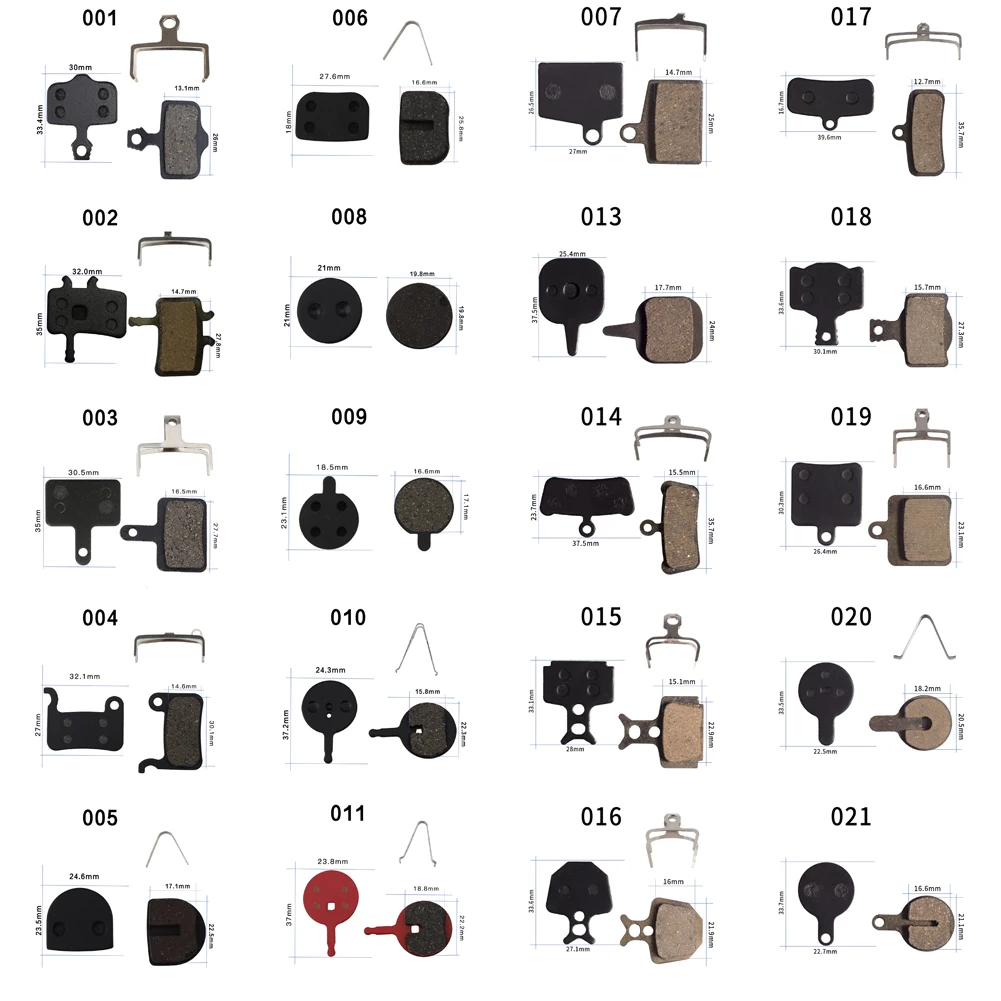 1Pair Mountain Bike Hydraulic Disc Resin Brake Pads Bicycle Disc Brake Pads Multi Types Cycling Accessories Repair Tools ﻿parts