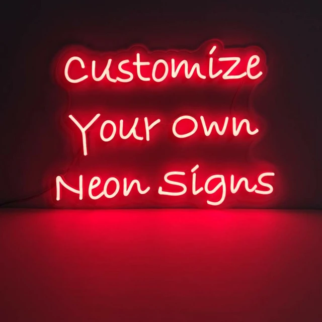Neon LED Zeichen Custom Text für Hochzeit, Personalisierte Licht
