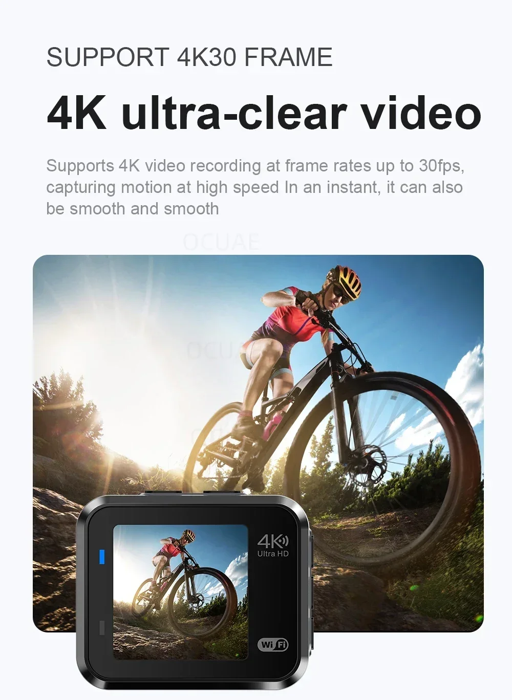 4K HD 60FPS Mini Camera Wifi Outdoor Sport 170° Wide Angle Action Kam Waterproof