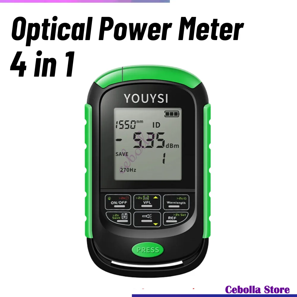 

Mini 4 in 1 Multifunction Optical Power Meter Visual Fault Locator Network Cable Test optical fiber tester 5km 15km 30KM VFL
