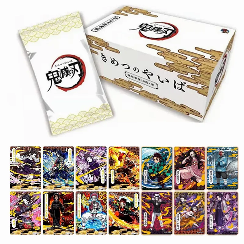 New Demon Slayer Rare Classic Collection Cards Ghost Distrution Blade Comic Character Table Games Giocattoli Regalo Di Compleanno Per Bambini