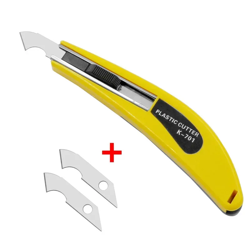 

PVC Acrylic Board Plastic Plexiglass Hook Knife Cutting Tool with Replacement Blades Hook Knife