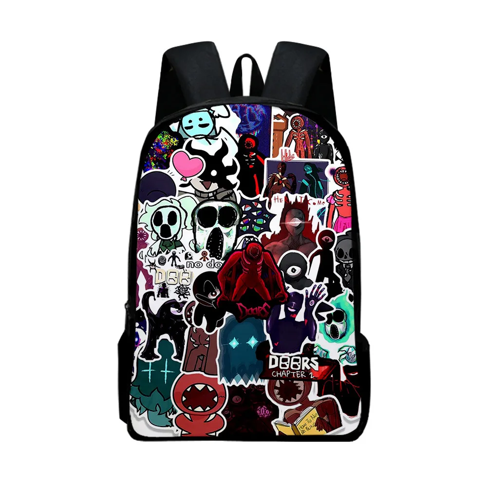 Mochila de Ombro para Crianças, Escape The Doors Door, Roblox