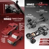 ZWN 1:12/1:16 Retro Rc Car With LED Lights Full-scale Simulation Vehicle Professional 4WD Remote Control Pickup Truck Model Toys 3