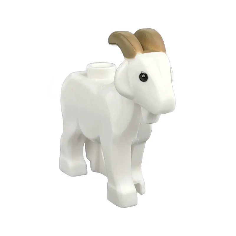 Screwing Blocks Animals Cute Sheep Goat Cow Pig Dog Chicken Livestock Figures MOC Building Blocks Toys for Children Gifts DIY Toy Animal Part jenga colored blocks