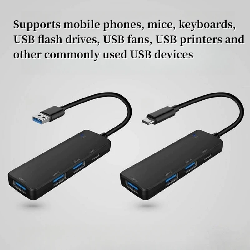 4-in-1 Mobile Phone And Computer C-type Extender High-Speed Transfer USB Dock Multifunctional Memory Card Reader Splitter