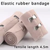 1 Roll Compression Bandage Wrap with Clips,Sports Bandages Tape for Ankle, Wrist, Arm, Leg Sprains First Aid Bandages Measure